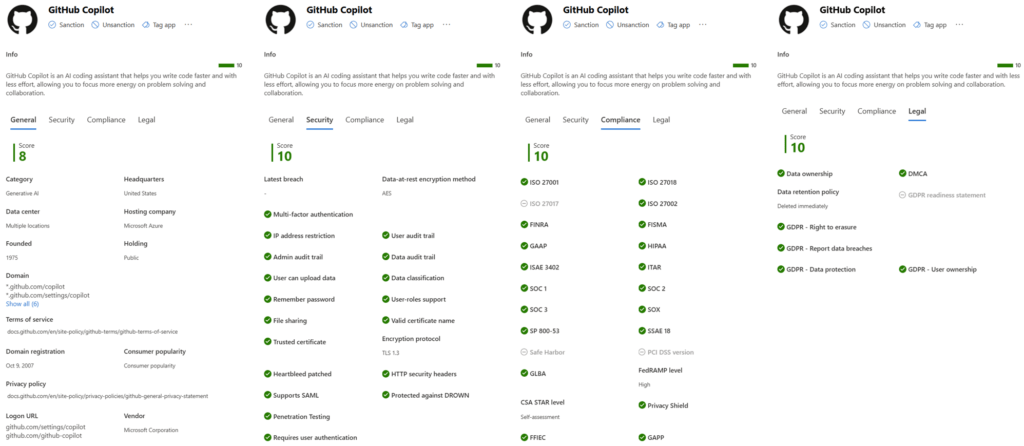 How To Govern Shadow Ai With Microsoft Purview, Defender And Dspm 7 Screenshot Showing An Example Of The Risk Scoring For Github Copilot